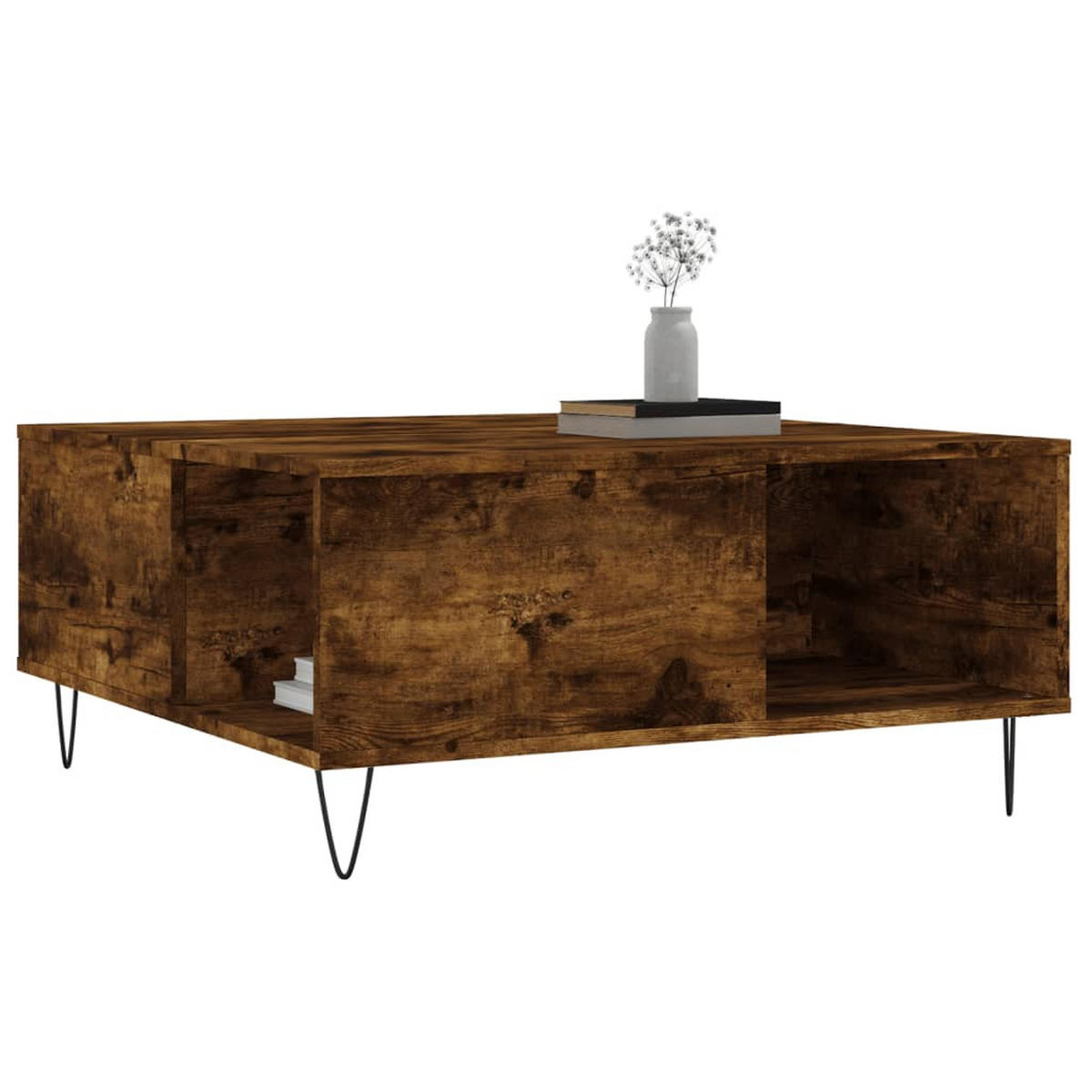 COUCHTISCH Räuchereiche 80x80x36,5 cm Holzwerkstoff - Braun, Holzwerkstoff (80/80/36.5cm) - furnicato