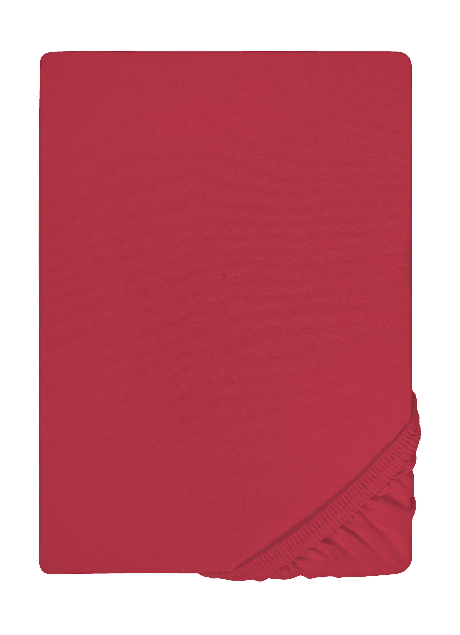 biberna Spannbetttuch Dunkelrot 200x220 cm