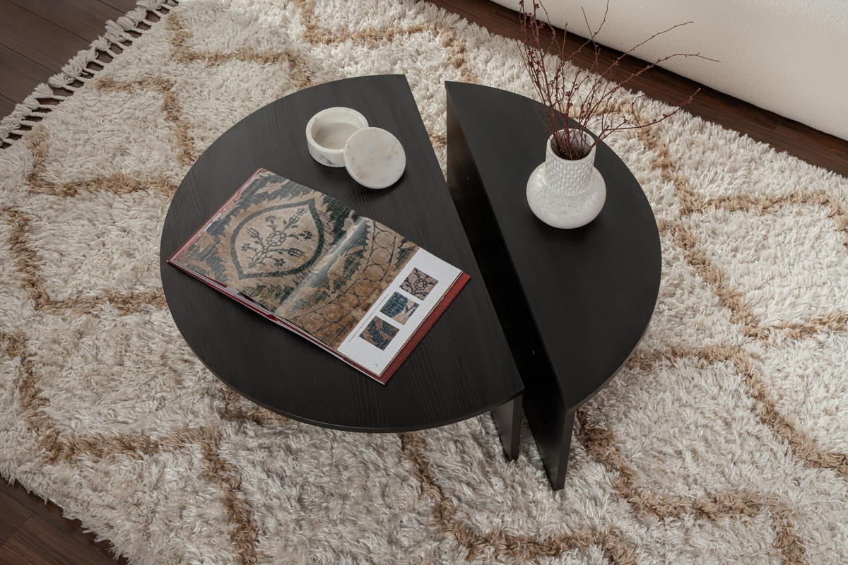 COUCHTISCH orion Schwarz - Schwarz, Holz (90/60/30cm) - Habitat Garten