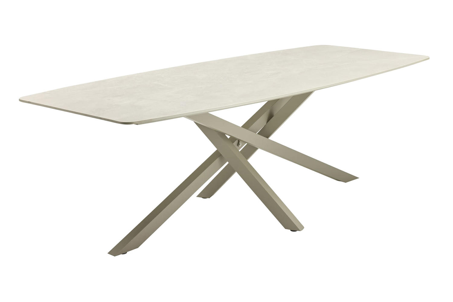 GARTENTISCH Concord 220x100x75cm, Stein, Taupe - Taupe, Stein (100/220/75cm) - dasmöbelwerk