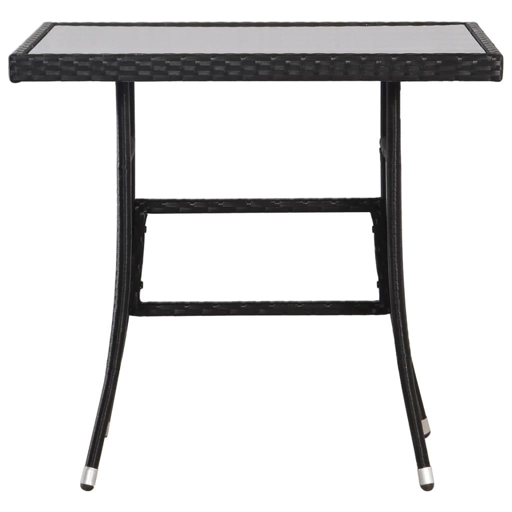GARTENTISCH Tischmund 80/74/80 cm - Schwarz, Naturmaterialien (80/80/74cm) - ZMH