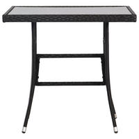 GARTENTISCH Tischmund 80/74/80 cm - Schwarz, Naturmaterialien (80/80/74cm) - ZMH