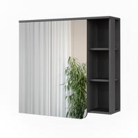 ZRCADLOVÁ SKŘÍŇKA Karen Antracitová/bílá - bílá/antracitová, kompozitní dřevo (80/75/20cm) - Vicco