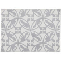 BADEMATTEN MAURO WEISS-KIESEL - 1469 - Grau, Textil (50/70cm) - Rhomtuft