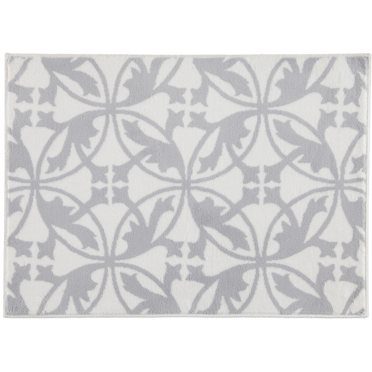 BADEMATTEN MAURO WEISS-KIESEL - 1469 - Grau, Textil (50/70cm) - Rhomtuft