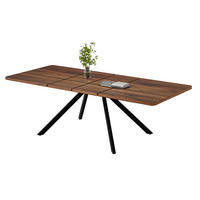 AUSZIEHTISCH 90/240/74,5 cm Walnuss aus MDF mit Schwerlast-Führungen - Walnussfarben, Holzwerkstoff (240/90/74.5cm) - OKWISH