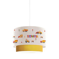 HÄNGELEUCHTE Lurgan - Goldfarben/Weiß, Textil (30/30/70cm) - lux.pro