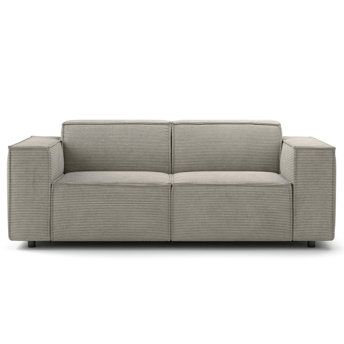 2-SITZER SOFA - Graubraun, Textil (189/70/96cm) - home24