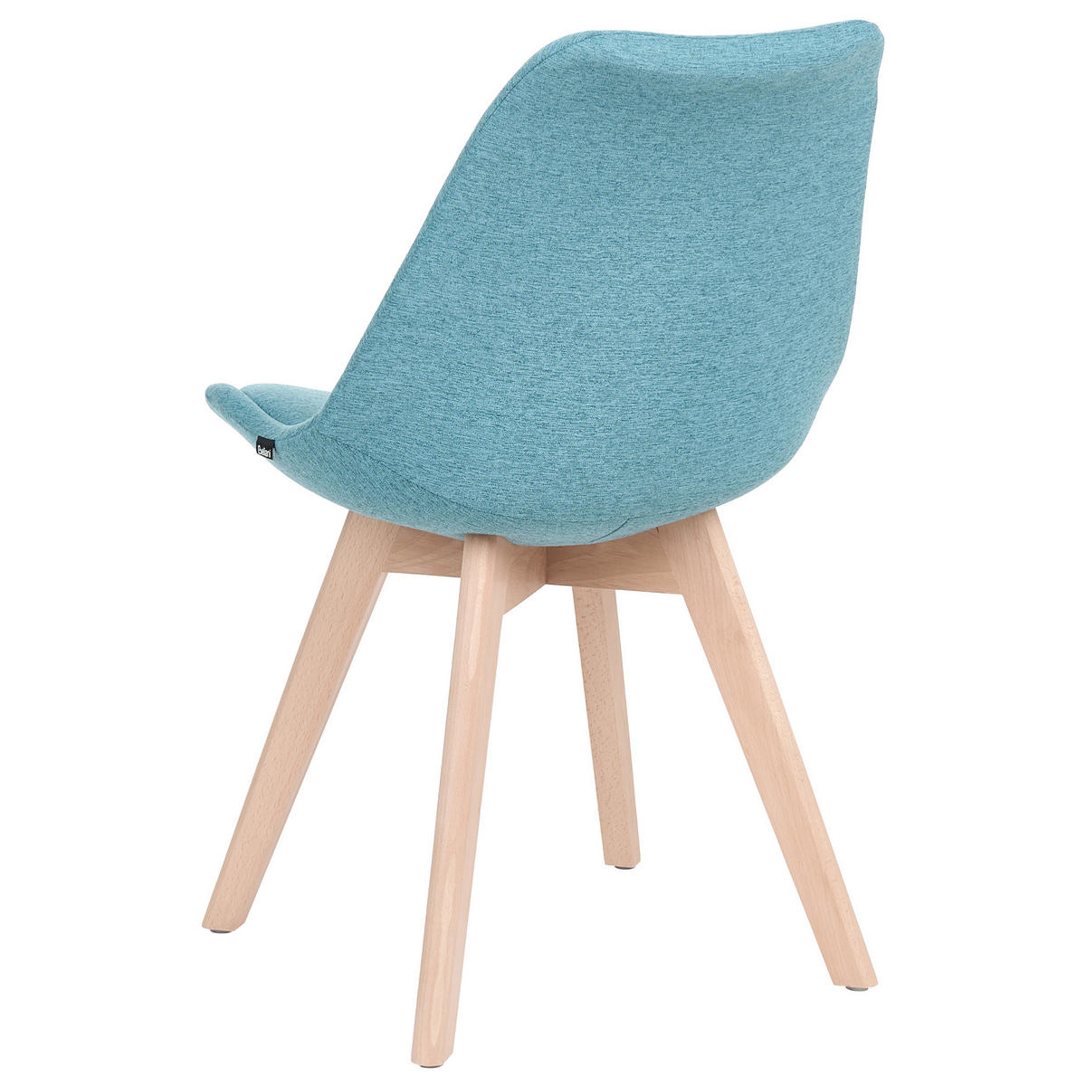 ÉTKEZŐSZÉK 2 darabos Szett Kárpit Szürke Dakota - kék/szürke, textil/fa (47/84/43cm) - Beliani