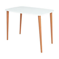 SCHREIBTISCH Kongsberg - Naturfarben/Weiß, Holz/Holzwerkstoff (60/90/70cm) - [en.casa]