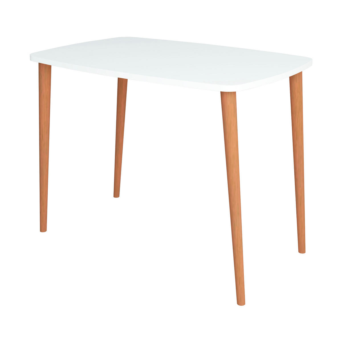 SCHREIBTISCH Kongsberg - Naturfarben/Weiß, Holz/Holzwerkstoff (60/90/70cm) - [en.casa]