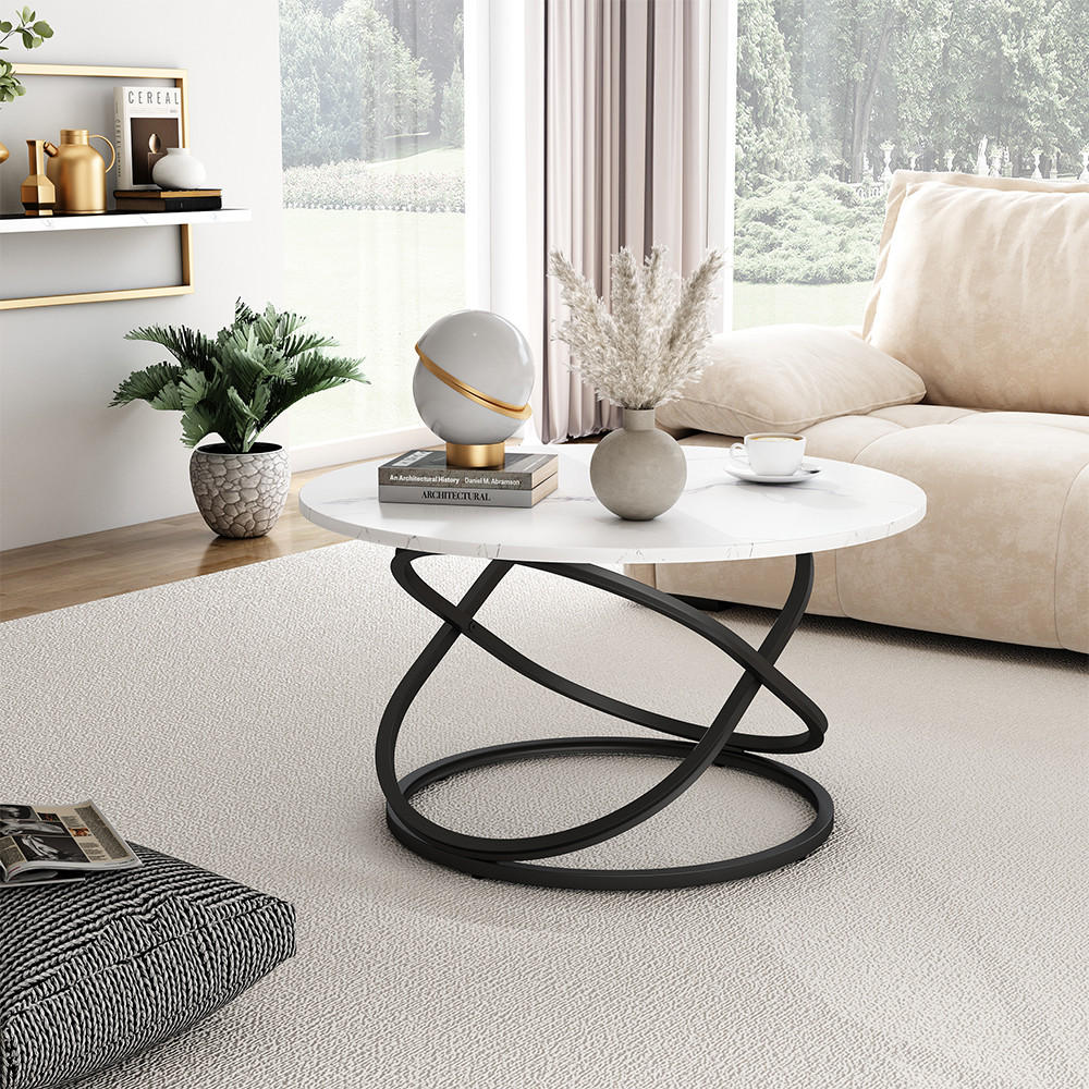 COUCHTISCH Calgary Weiß 79.5 x 62 cm mit großer Arbeitsfläche - Weiß, Holzwerkstoff (62/79.5/46cm) - Vicco