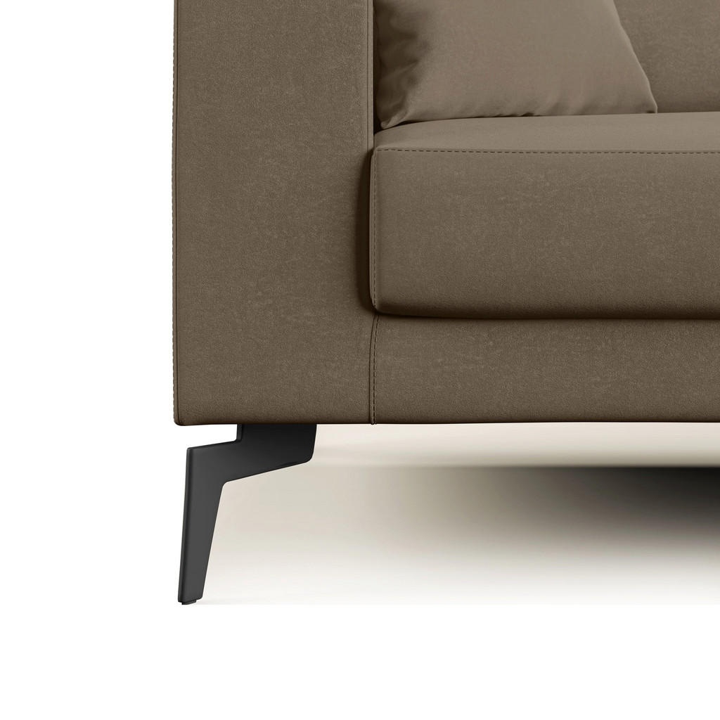 Thumbnail - Divani.store Linearsofa, Braun, Textil, 186x95x91 cm, Wohnzimmer, Sofas & Couches, Sofas
