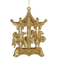 WEIHNACHTSANHÄNGER Santa Lila Gold Acryl - Goldfarben, Kunststoff (10/2.5/15cm) - Mondex