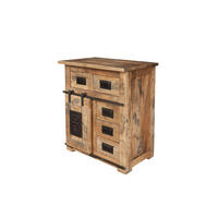 KOMMODE Mango 70x45x85 natur lackiert RAILWAY #111 - Naturfarben, Holz (70/85/45cm) - Massivmoebel24