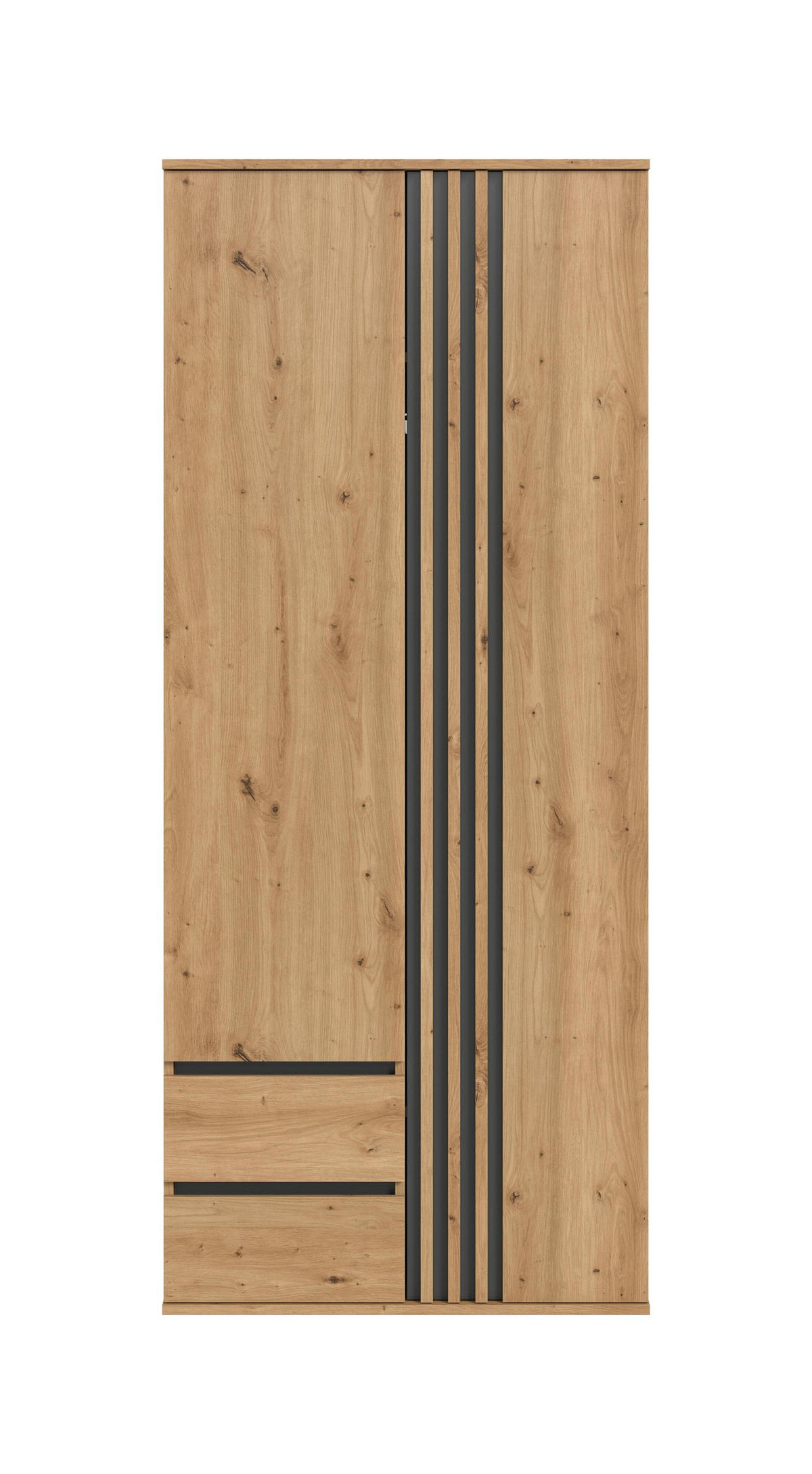 KLEIDERSCHRANK 2-türig TOFTA (B/H/T: ca. 80/192/56 cm) in Artisan Eiche Nachbildung/Artisan Eiche Nachbildung - Eiche Artisan, Holzwerkstoff (80/192/56cm)