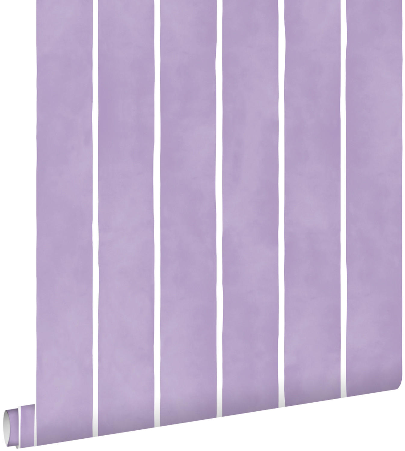 TAPETE Streifenmuster 50 x 900 cm - Lila, Papier (50/900cm) - ESTAhome