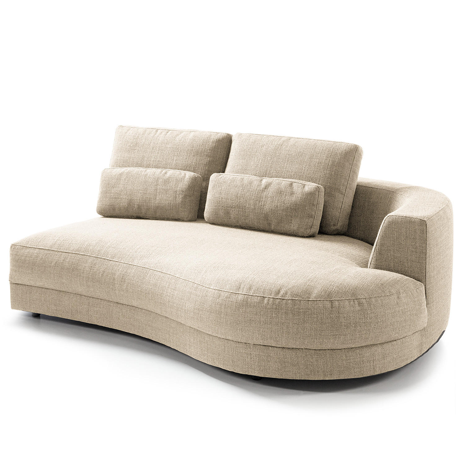 MODULLONGCHAIR - Beige, Textil (194/80/145cm) - home24