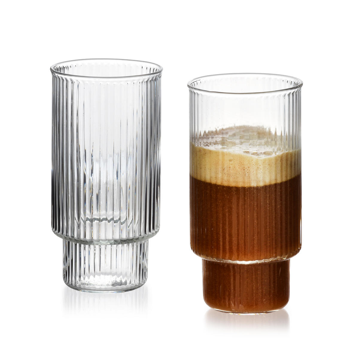 GLÄSER Ella 4er Set transparent 7/5.5/14 cm Glas - Transparent, Glas - Mondex