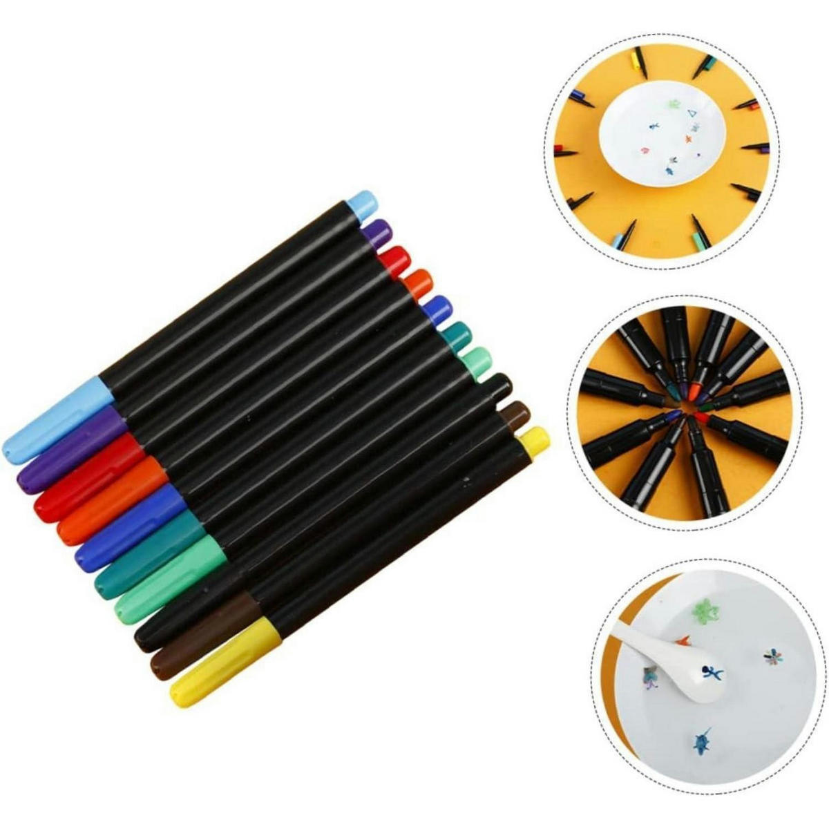 SCHREIBWARENSET 20-teiliges Set Wassermalstifte löschbar - Multicolor, Kunststoff (1.1/1.1/14.8cm)