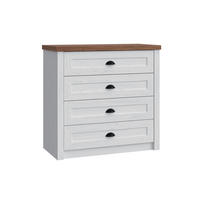 KOMODA Léandre Biela a drevo - biela, kompozitné drevo (88.1/86.8/43.3cm) - Petits-meubles