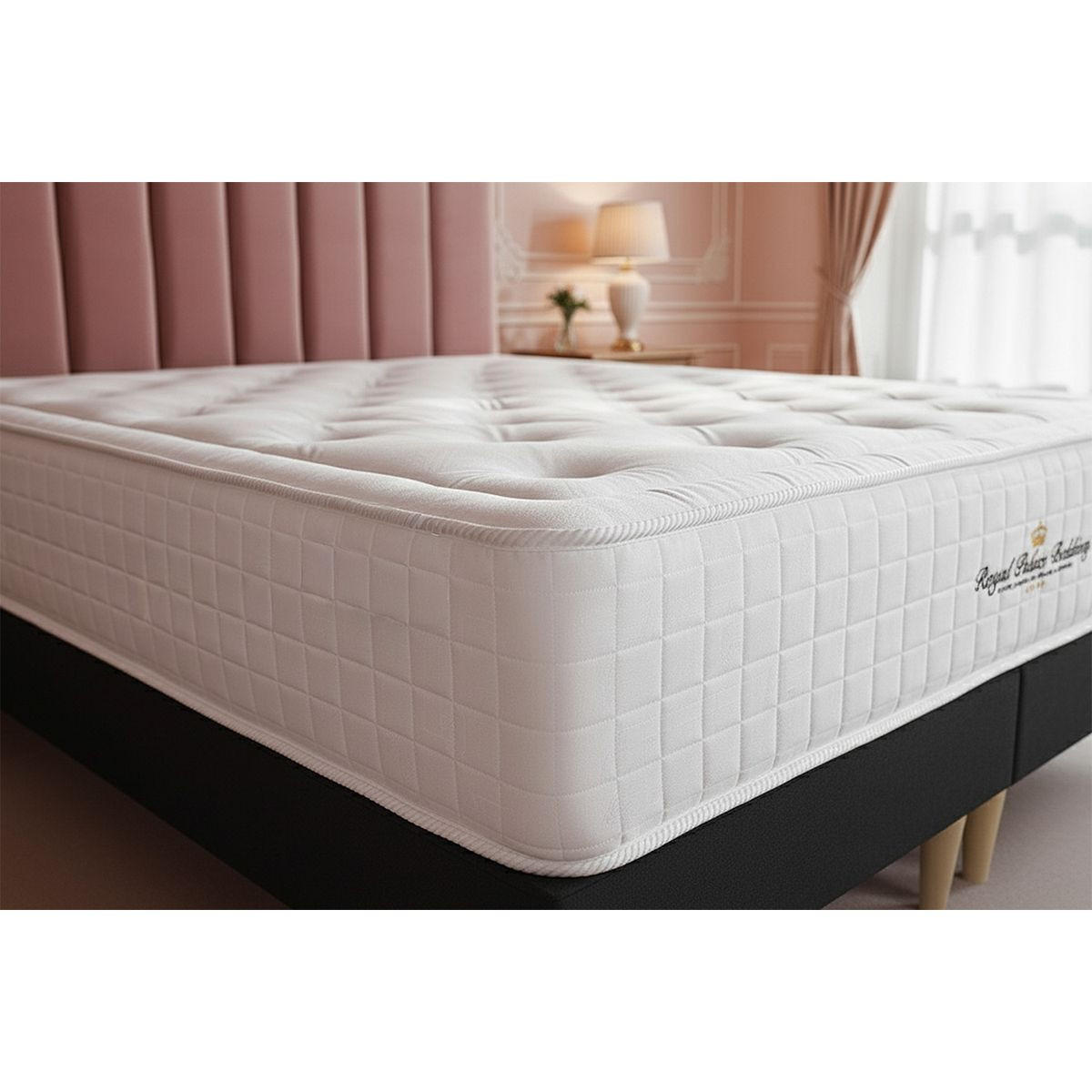 MATRATZE Buckingham Memory-Schaum 150 x 195 cm h1 - Weiß, Textil (150/195cm) - ROYAL PALACE BEDDING