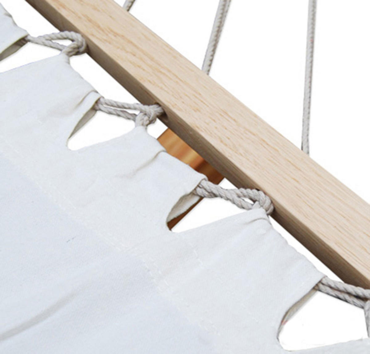 HÄNGEMATTE für 1 Person bis 100kg, 190/80 cm, beige - Beige, Textil (80/2.5/300cm) - Amanka