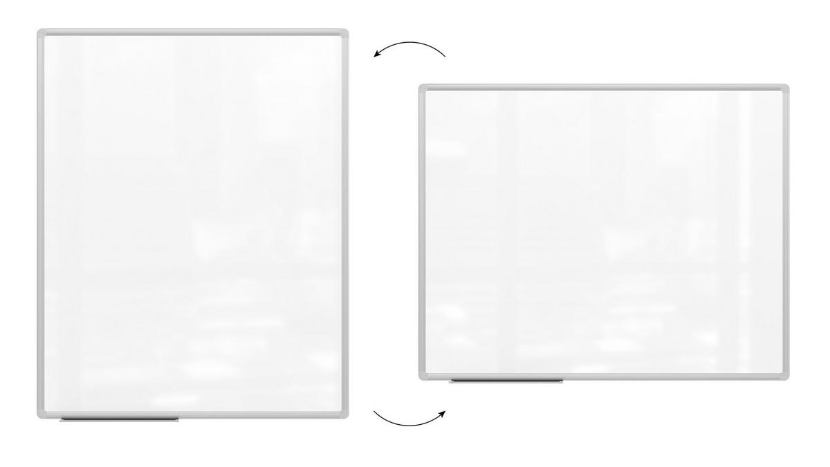 WHITEBOARD Magnetisch - PREMIUM EXPO Alurahmen 100x80cm - Weiß, Metall (100/80/1.6cm) - ALLboards