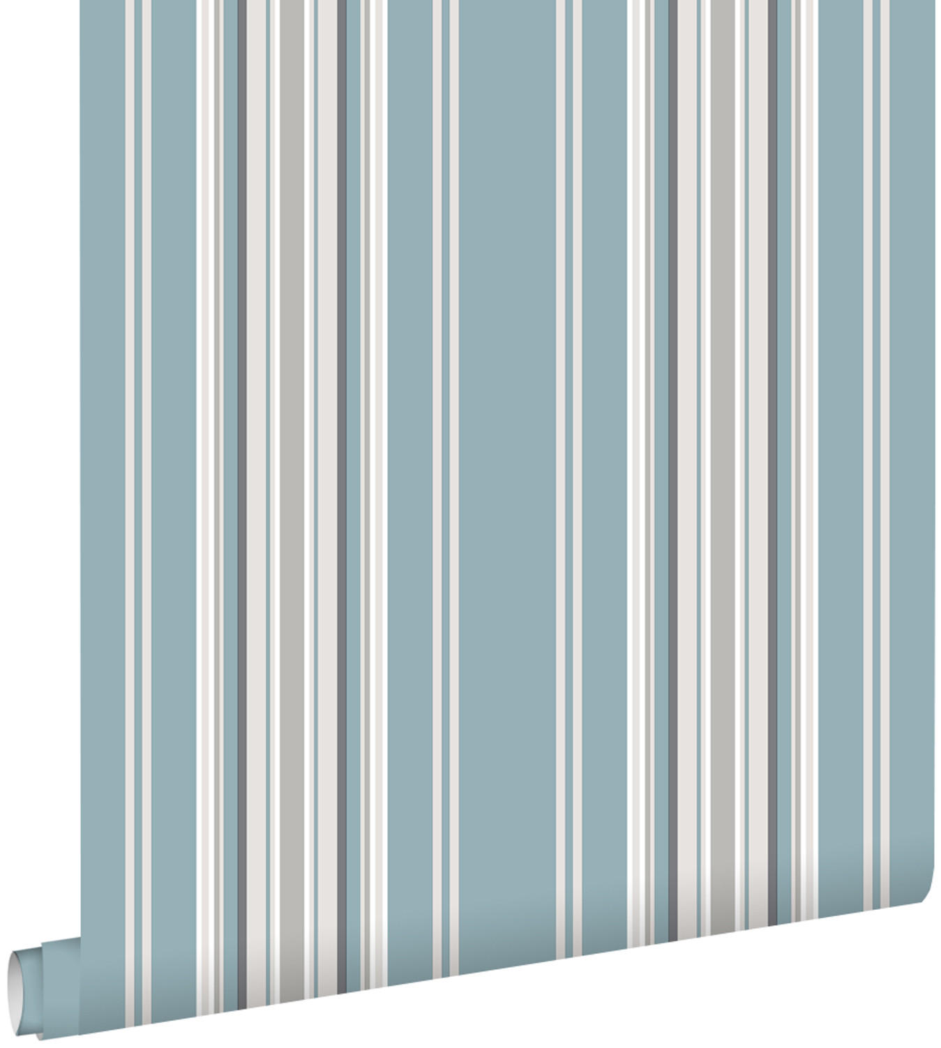 TAPETE Streifen 53 cm x 10.05 m - Blau, Papier (53/0.1cm) - ESTAhome