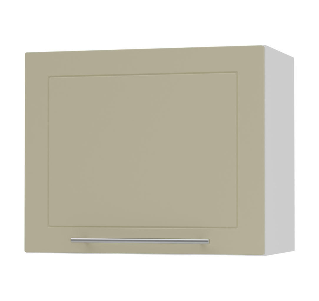 KLAPPHÄNGESCHRANK Kvantum W8/60 Vanille Matt / Weiß Matt 60 / 32,5 / 50cm - Creme/Weiß, Holz/Holzwerkstoff (60/50/32.5cm) - Feldmann-Wohnen