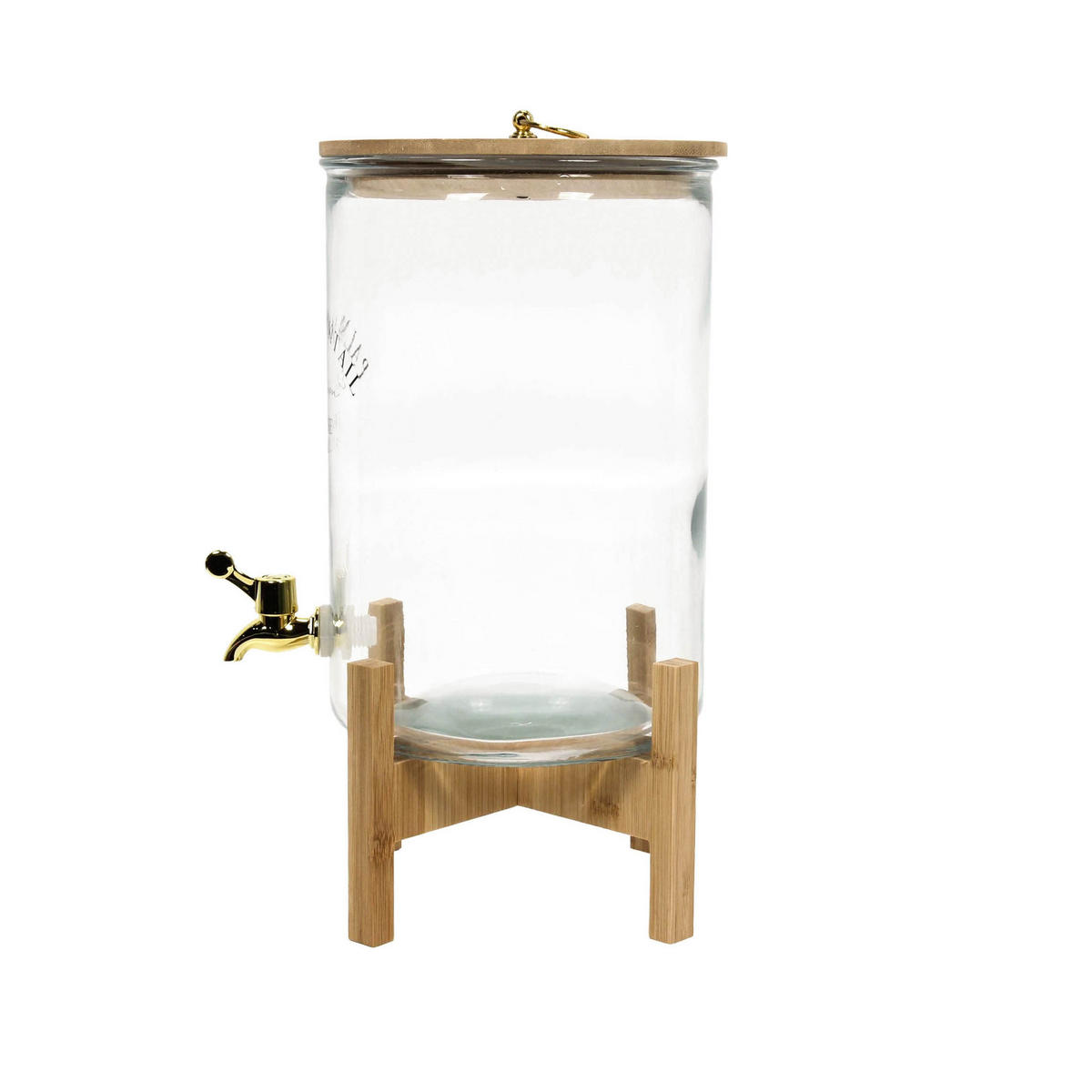 GETRÄNKESPENDER Botanic Factory Beige 8 l 24/22,5/42 cm - Beige, Glas (22.5/24cm) - Secret de Gourmet