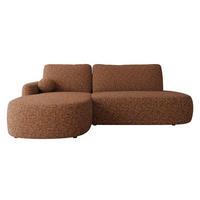 ECKSOFA Loridu O, Seite: Links - Messingfarben/Schwarz, Holz/Kunststoff (274/174cm) - MIRJAN24