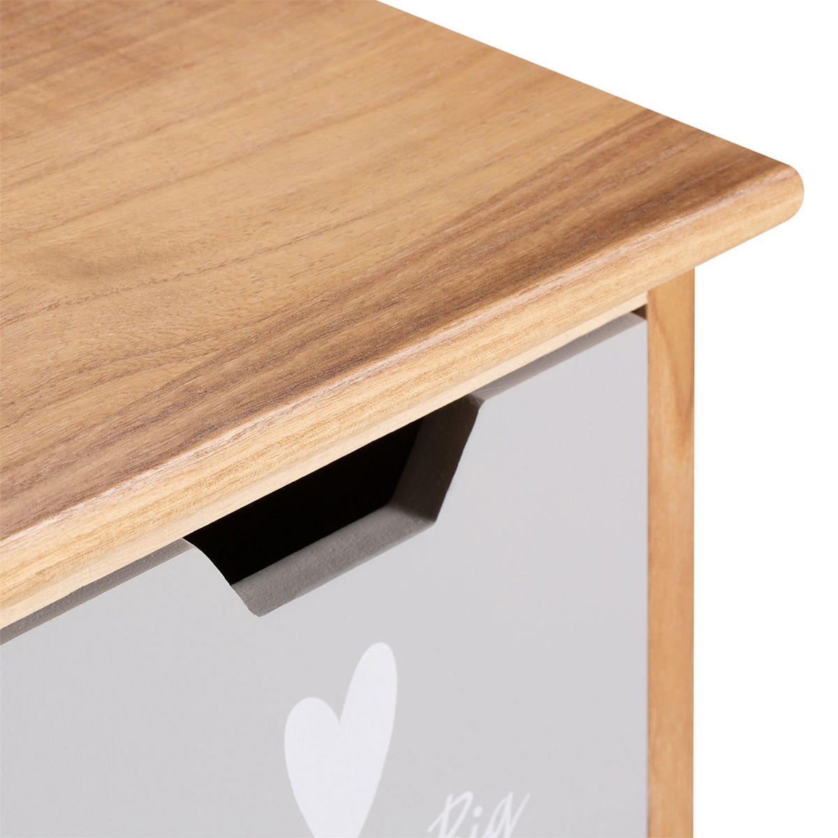 KOMMODE ESTA - Naturfarben/Rosa, Holzwerkstoff (25/42/25cm) - CARO-Möbel