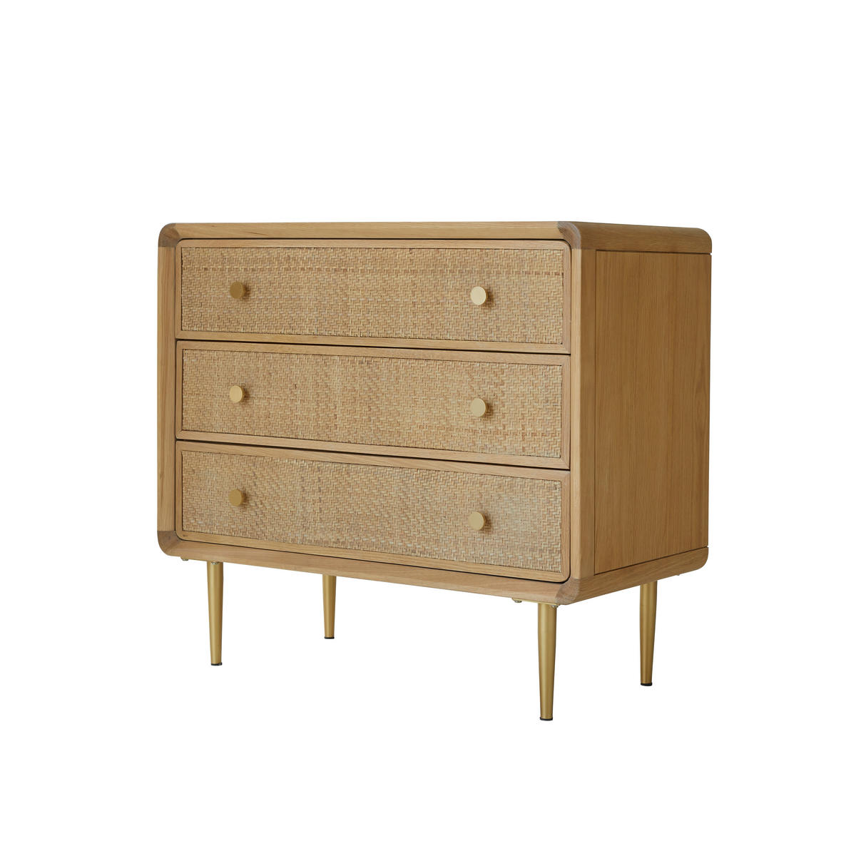 KOMMODE Come Natur aus Eiche - Naturfarben, Holz (80/72/40cm) - Tikamoon