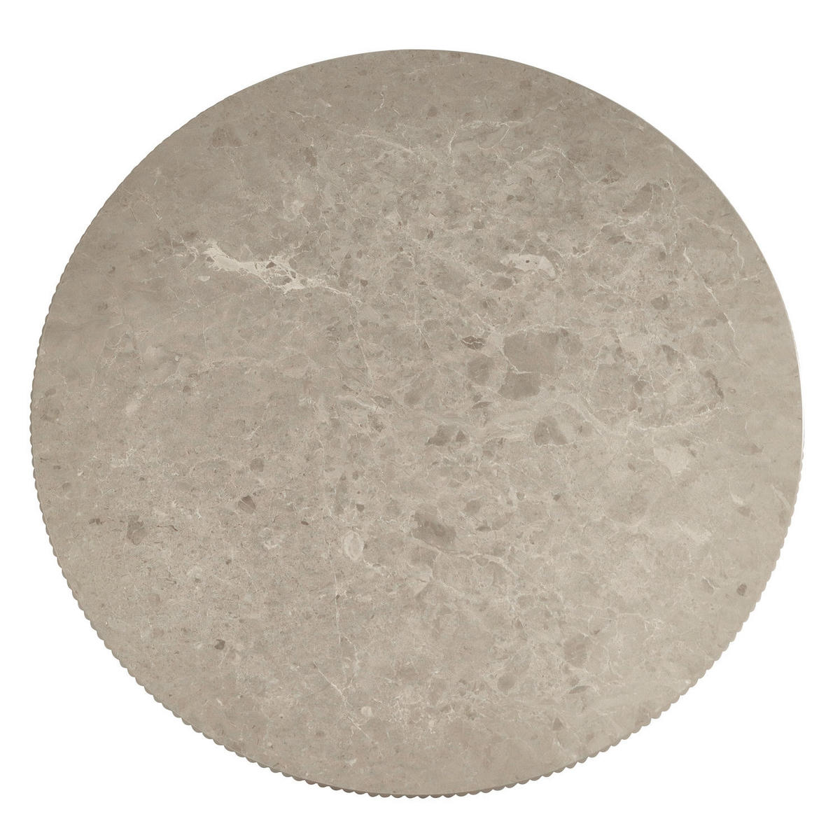 COUCHTISCH rund Grau 80/80/40 cm - Taupe/Graubraun, Holzwerkstoff/Metall (80/80/40cm) - Furnhouse