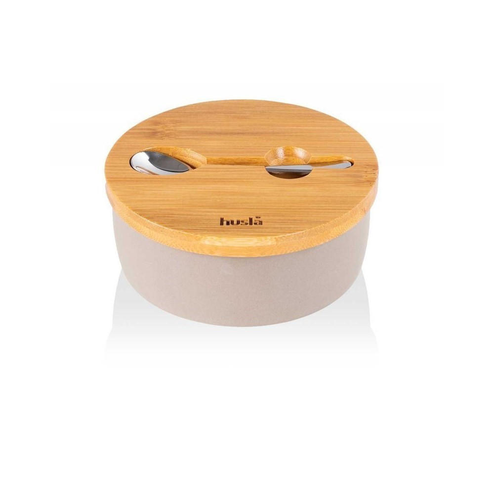 ZUCKERDOSE Beige 14.5/14.5/5 cm 29197 - Beige, Keramik (14.5/5cm) - Husla 
