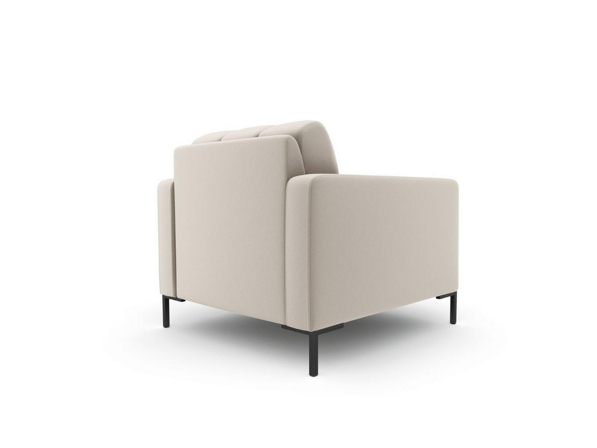 SESSEL Mamaia aus strukturiertem Stoff beige - Beige, Textil (92/75/87cm) - Micadoni