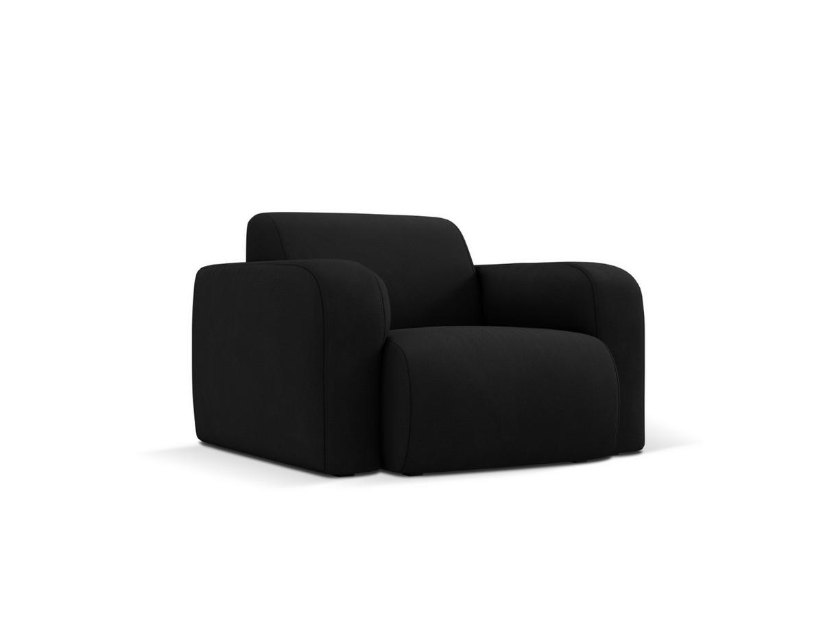 SESSEL Molino aus strukturiertem Stoff schwarz - Schwarz, Textil (95/72/105cm) - Micadoni