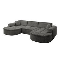 WOHNLANDSCHAFT TARO-U1 - 303x171x79,5 cm Dunkelgrau - Dunkelgrau, Holzwerkstoff/Textil (303/79.5/171cm) - ALTDECOR