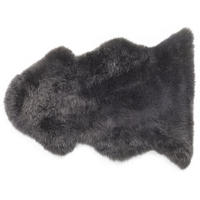 SHAGGY-SCHAFFELL Uluru 100/110/65 cm - Dunkelgrau, Fell (65/100cm) - Beliani