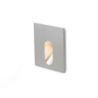 EINBAULEUCHTE MEMPHIS SQ Wand Silbergrau 3 W - Grau, Metall (9/9/12cm) - Rendl