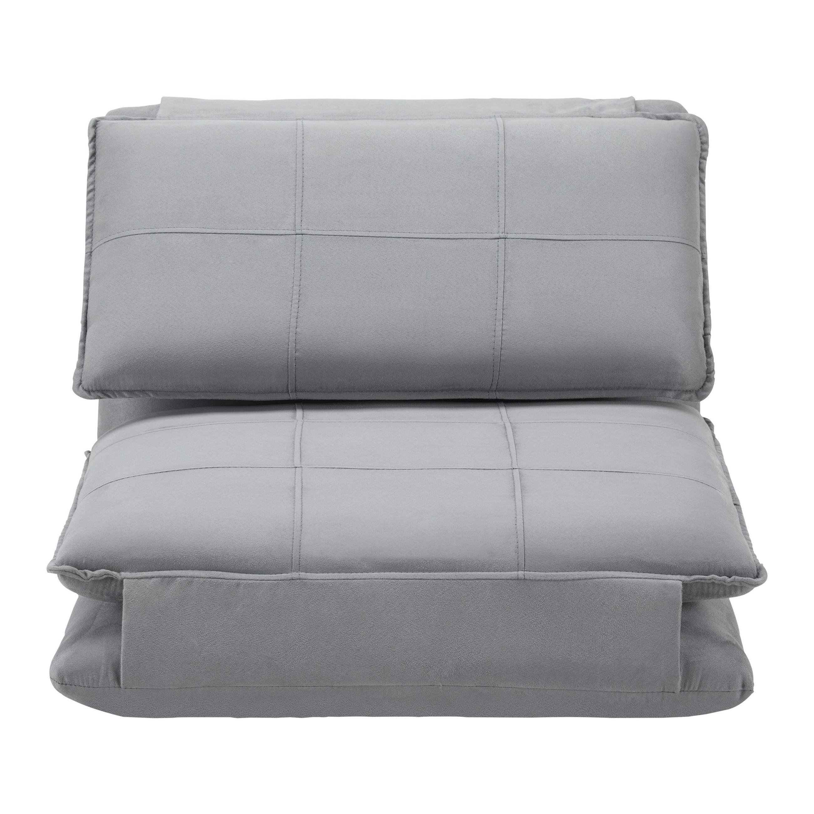 SCHLAFSESSEL Eni Grau Webstoff - Grau, Metall (73/56/72cm)