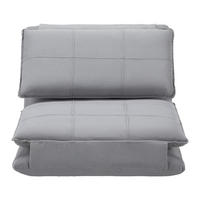 SCHLAFSESSEL Eni Grau Webstoff - Grau, Metall (73/56/72cm)