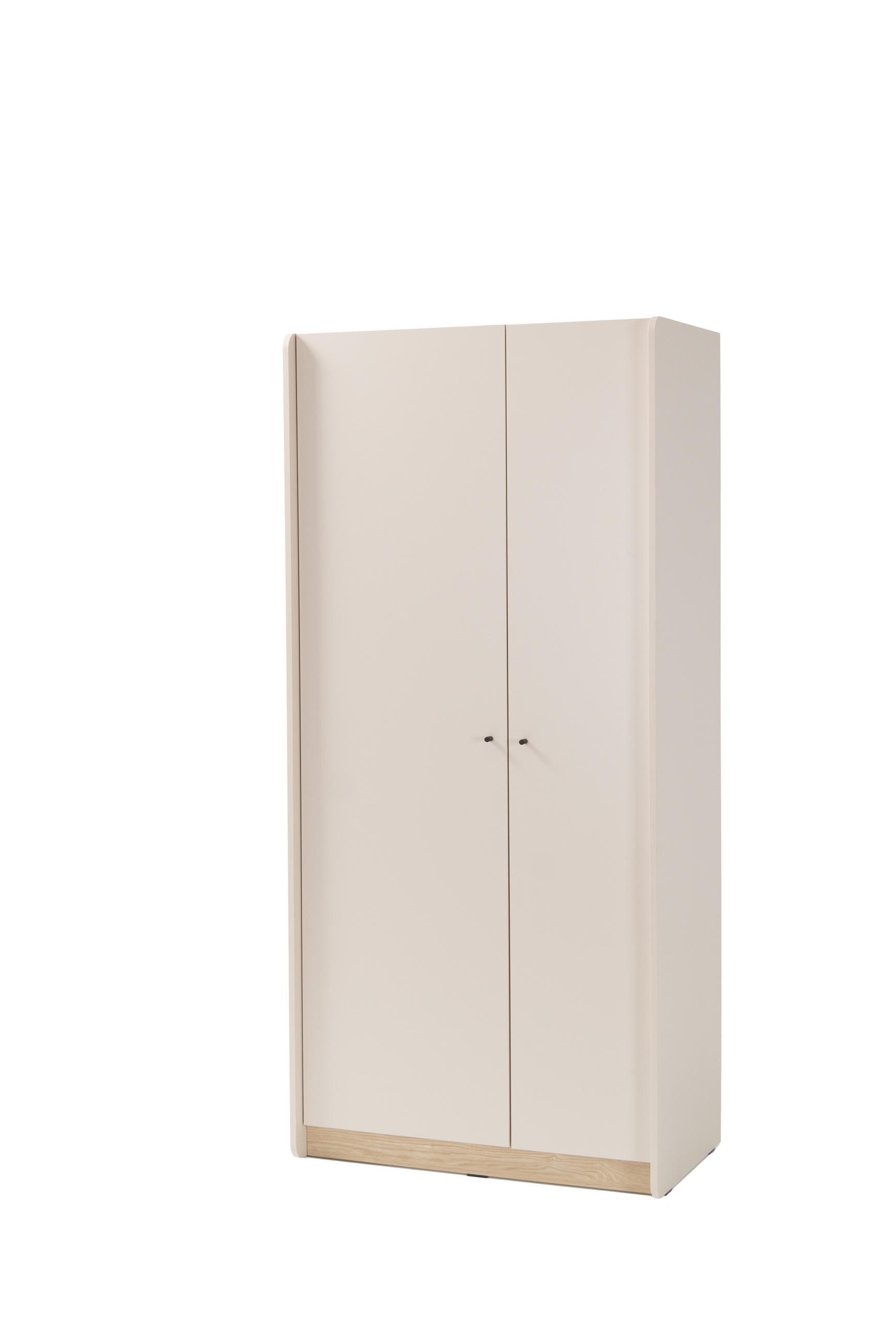 DREHTÜRENSCHRANK VETTA 90/195/52cm 2-türig Beige - Eichefarben/Beige, Holzwerkstoff (90/195/52cm) - MASSENO
