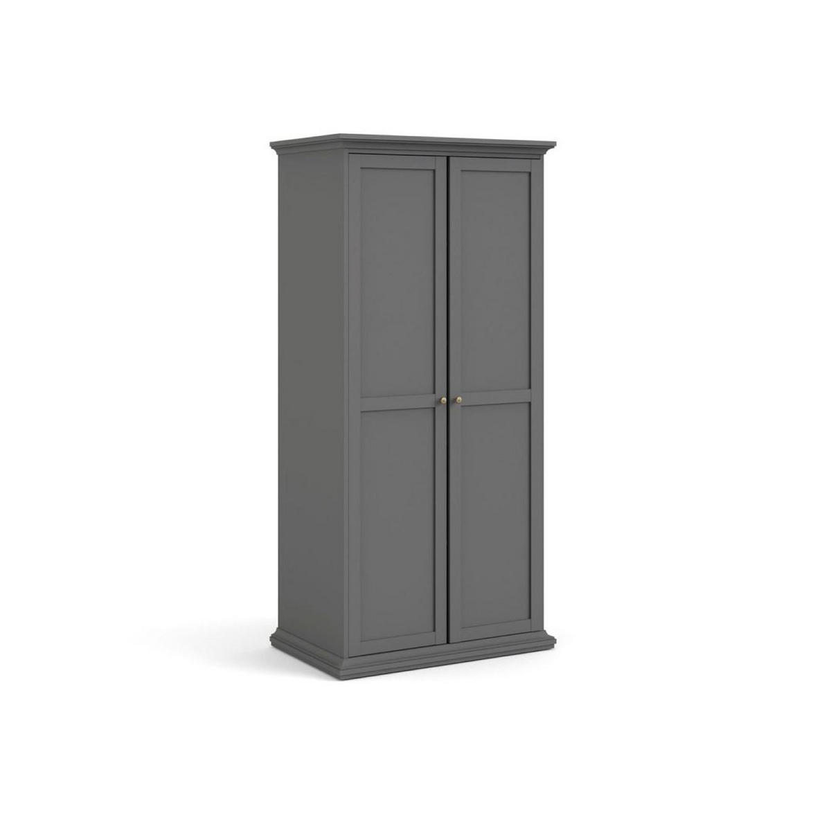 KLEIDERSCHRANK Grau - Grau, Holzwerkstoff (96/201/60cm) - ebuy24