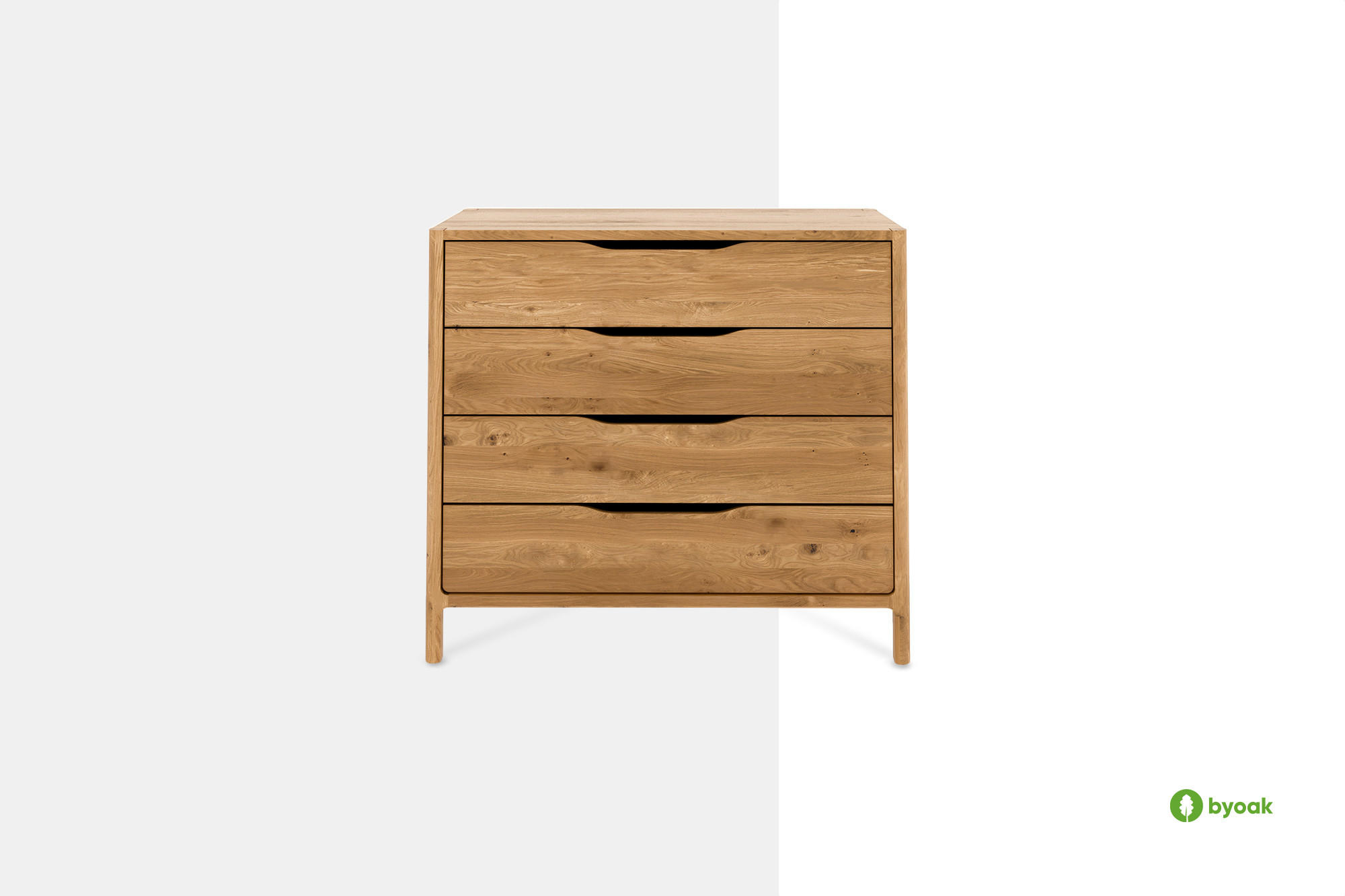 KOMMODE PAUL Kernbuche - Kernbuche, Holz (80/80/50cm) - byoak