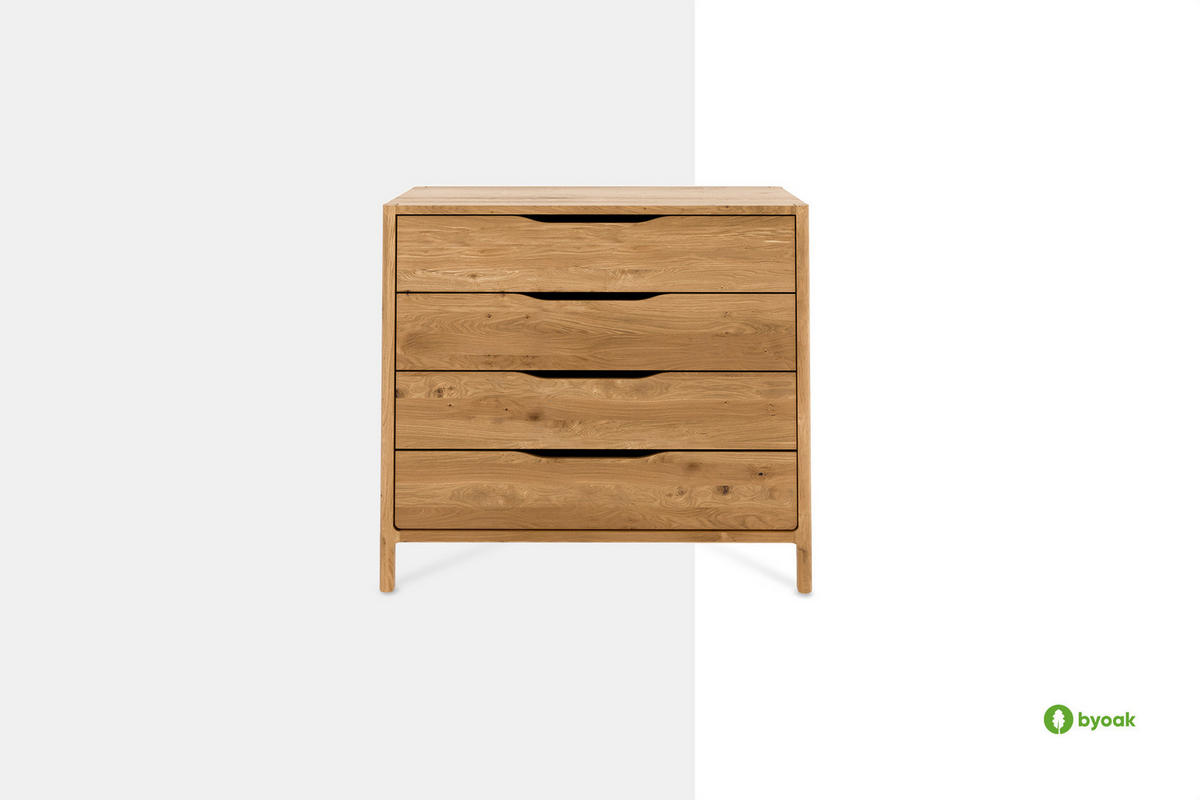 KOMMODE PAUL Wildeiche - Wildeiche, Holz (80/80/50cm) - byoak