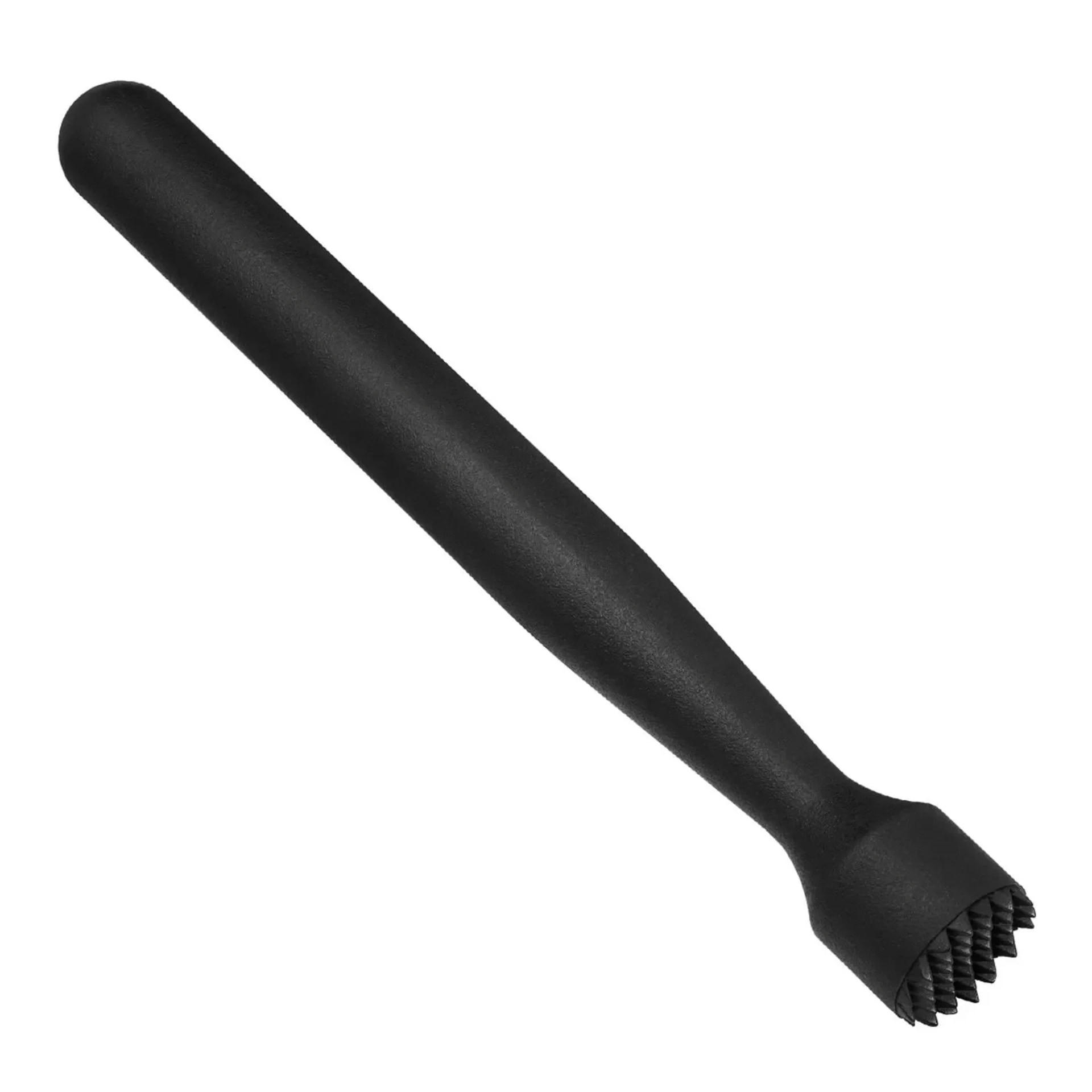 CAIPIRINHA Stössel - Kunststoff (20 cm) Schwarz mit Gezackten Ende | Für Cocktails & mehr - Schwarz, Kunststoff (2.6/22.2/2.4cm) - ich-zapfe