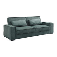 SCHLAFSOFA - 3 Personen - Samt - Tannengrün - - Waldgrün, Textil (230/90/95cm) - Vente-Unique