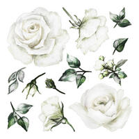 WANDAUFKLEBER 100x172cm - Leuchtende Blüten und Blätter - Multicolor, Kunststoff (100/172/0.1cm) - Wallfluent